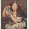 A Girl with Doves.