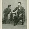 Mr. Lincoln and his son Thomas, familiarly known as "Tad."  About 1864. Photo by Brady [reporduction]