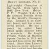 Benny Leonard.