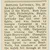 Battling Levinsky.