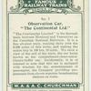 Observation car, "The Contintal Ltd."