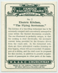 Electric kitchen, "The Flying Scotsman."
