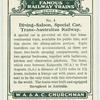 Dinging -saloon, special car, Trans-Austrialian Railway.