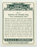 Interior of colonist car, "The Continental Ltd."