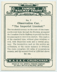 Observation car, "The Imperial Limited."