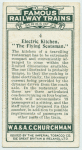 Electric kitchen, "The Flying Scotsman."