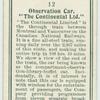 Observation car, "The Contintal Ltd."