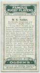 W. E. Tucker, Blackheath, Cambridge, and England. (Rugby Union.)
