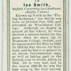 Ian Smith, Oxford University and Scotland. (Rugby Union.)