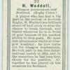 H. Waddell, Glasgow Academicals and Scotland. (Rugby Union.)