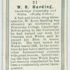 W. R. Harding, Cambridge University and Wales. (Rugby Union.)
