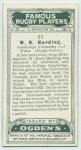 W. R. Harding, Cambridge University and Wales. (Rugby Union.)