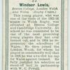 Windsor Lewis, Brecon College, London Welsh and Wales. (Rugby Union.)