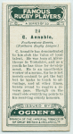 C. Annable, Featherstone Rovers. (Northern Rugby League.)