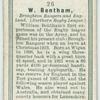W. Bentham, Broughton Rangers and England. (Northern Rugby League.)