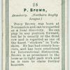 P. Brown, Dewsbury. (Northern Rugby League.)