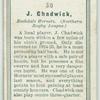 J. Chadwick, Rochdale Hornets. (Northern Rugby League.)