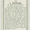 L. Fairclough, St. Helens and England. (Northern Rugby League.)