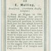 E. Melling, Bradford. (Northern Rugby League.)