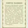 Compton Mackenzie.