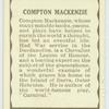 Compton Mackenzie.