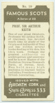 Prof. Sir Arthur Keith.