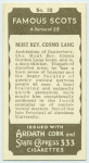 Most Rev. Cosmo Lang.