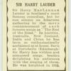 Sir Harry Lauder.