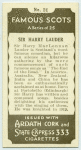 Sir Harry Lauder.