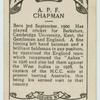 A.P.F. Chapman.