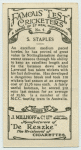 S. Staples.