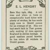 E. L. Hendry.