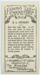 E. L. Hendry.