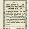 King George V's last journey to Westminster.