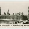 Houses of Parliament and Westminster Bridge, London.