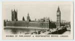 Houses of Parliament and Westminster Bridge, London.