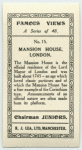 Mansion House, London.