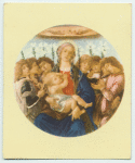 Botticelli.  Mandonna and singing angels.