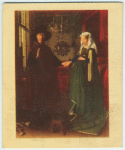 Jan Van Eyck.  giovanni Arnolfini and his wife.