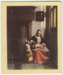De Hooch.  Woman peeling apples.