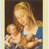 Dürer.  Virgin and child with a pear.