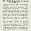 St. Margaret, Queen of Scotland (c. 10545-1093).