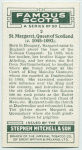 St. Margaret, Queen of Scotland (c. 10545-1093).