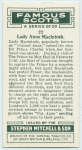 Lady Anne MacIntosh.