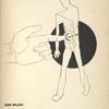 Hand pointing to fork, plate, and man