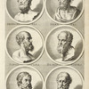 Bust portraits.] Homerus, Heraclitus, [...]