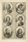Bust portraits.] Francisco de Quenot alias Fiamengo Bruxellanus, Peter de Laar alias Bambots Harlemensis, [...]