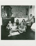 Lou & Alice Stevens & 8 children. 182 Washington Park, Fort Greene, Brooklyn. June 7, 1978.