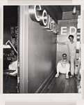 Joe Roifer & friend. Apt. 9E, Turner Tower. 135 Eastern Parkway, Prospect Heights, Brooklyn. June 20, 1978.