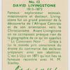 David Livingstone.